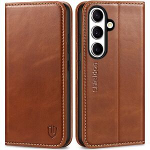 Galaxy S25 6.2", Genuine Leather Flip Wallet Book Case, 20J-171PH011